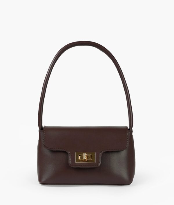 Dark Brown Elyra Shoulder Bag