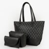 Black Ella set of 3 tote bag