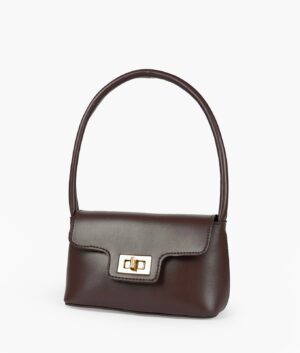 Dark Brown Elyra Shoulder Bag