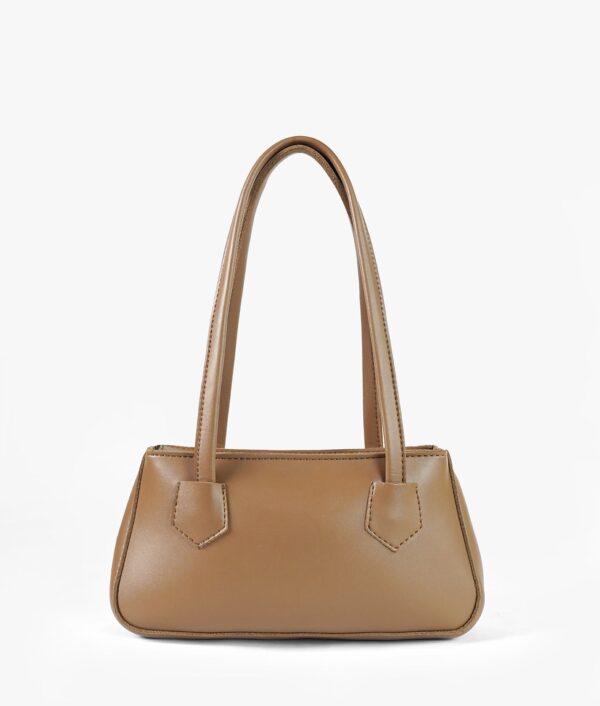 Horse Brown Luxe Handle Shoulder Bag