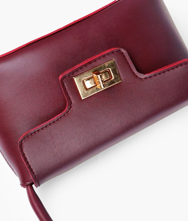 Burgundy Elyra Shoulder Bag