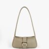 Coffee Vintage Buckle Shoulder Bag