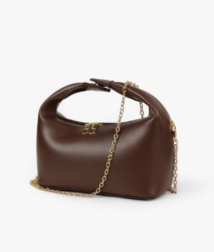 DARK BROWN ALORA SHOULDER BAG