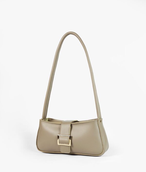 Coffee Vintage Buckle Shoulder Bag