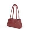 Maroon Luxe Handle Shoulder Bag