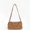 Horse brown Aura Suede Shoulder Bag