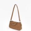 Horse brown Aura Suede Shoulder Bag