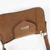 Horse brown Aura Suede Shoulder Bag