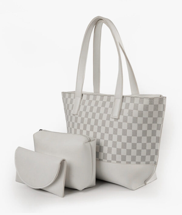 White Ella set of 3 tote bag