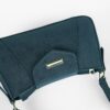 Blue Aura Suede Shoulder Bag