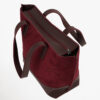 Burgundy Ella suede set of 3 tote bag