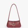 Maroon Vintage Buckle Shoulder Bag