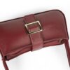 Maroon Vintage Buckle Shoulder Bag