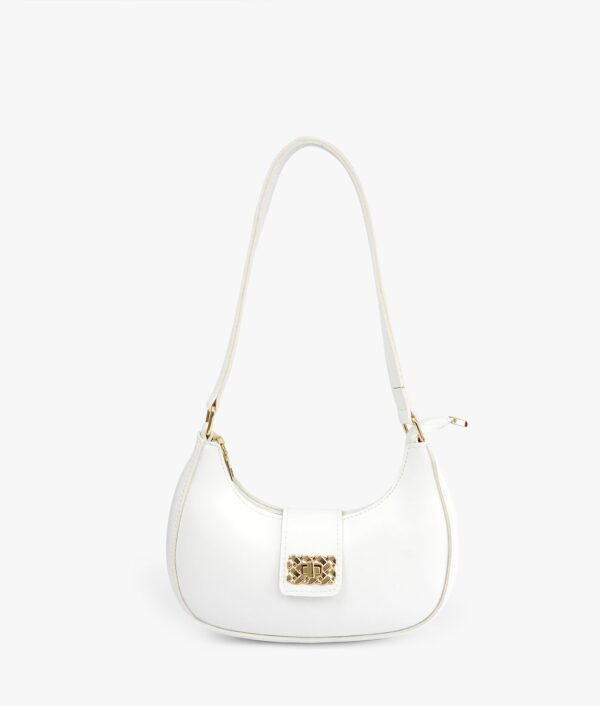 White AVA Shoulder Bag