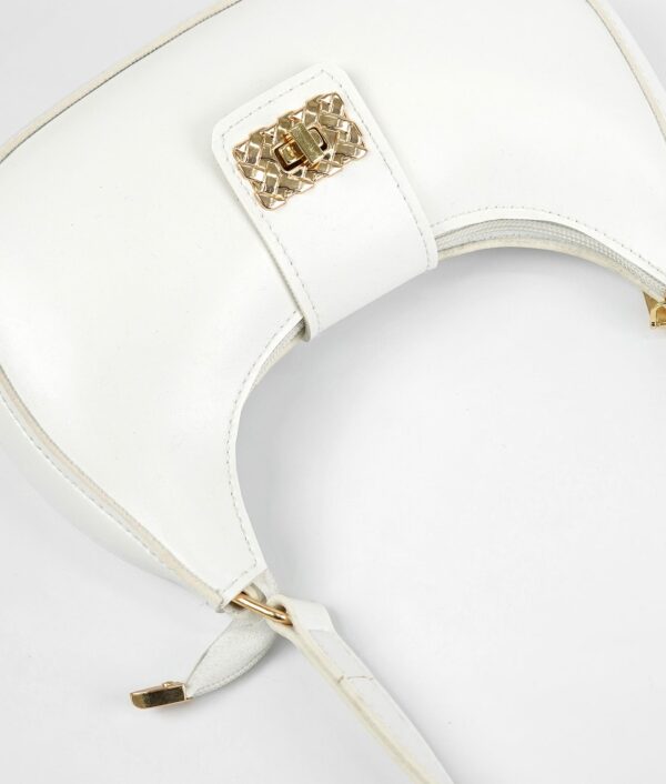 White AVA Shoulder Bag