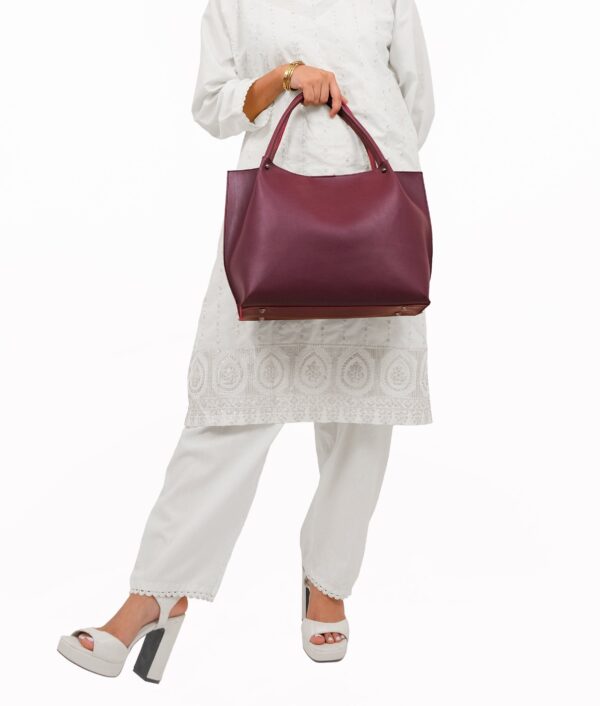 Burgundy Tote Bag