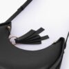 Black Crossbody Hobo Bag