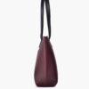 Burgundy Long Hande Tote Bag