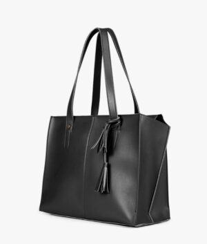 Black Over The Shoulder Tote Bag
