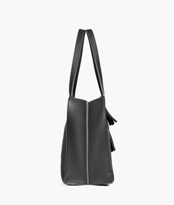 Black Over The Shoulder Tote Bag